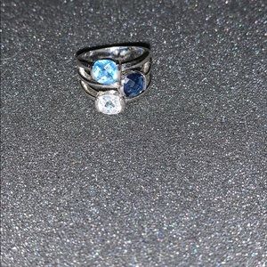 Blue stoned Lia Sophia Ring